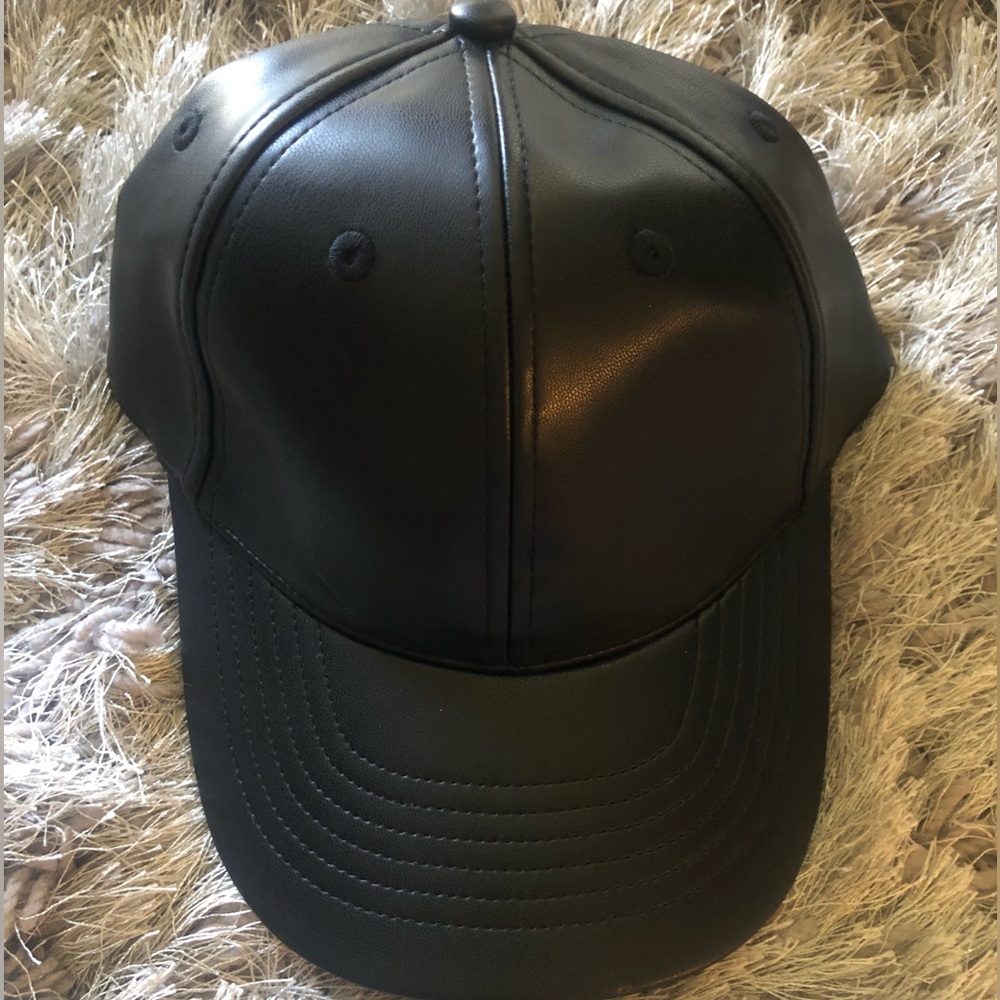 EXPRESS faux leather baseball cap